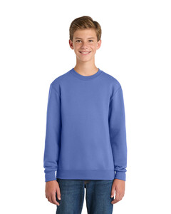 Port & Co PC90Y Blue-Youth Crewneck Sweatshirt Blue