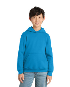 Port & Co PC90YH Blue-Green-Youth Pullover Hoodie Blue-Green