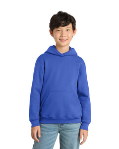 Port & Co PC90YH Blue-Youth Pullover Hoodie Blue