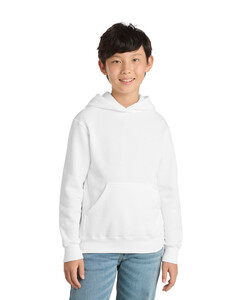 Port & Co PC90YH White-Youth Pullover Hoodie White