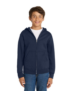 Port & Co PC90YZH Navy-Youth Zip-Up Hoodie Navy