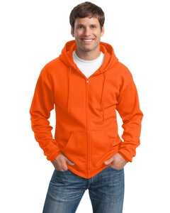 Port & Co PC90ZHT Safety-Tall Ultimate Full-Zip Hoodie Safety