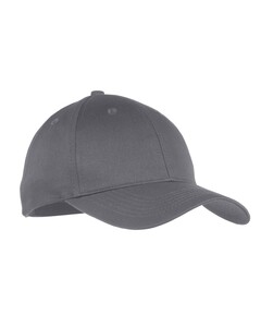 Port &amp; Co YCP80 Gray-Youth Six-Panel Twill Cap Gray