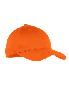 Port & Co YCP80 Orange-Youth Six-Panel Twill Cap Orange