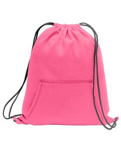 Sweatshirt Cinch Pack. Pink Port & Company BG614 Pink