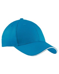 Sandwich Bill Cap Blue Port & Company CP85 Blue