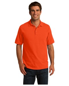 50/50 Pique Polo Shirt Orange Port & Company KP155 Orange