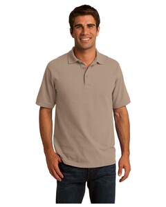 50/50 Pique Polo Shirt Brown Port & Company KP155 Brown
