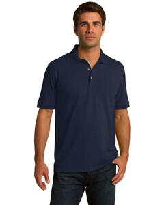 5.5-Ounce Jersey Knit Polo Shirt Navy Port & Company KP55 Navy