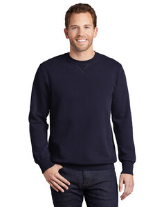 Essential Pigment-Dyed Crewneck Sweatshirt Navy Port & Company PC098 Navy
