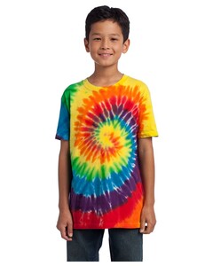 Youth Essential Tie-Dye Tee Tie-Dyed Port & Company PC147Y Tie-Dyed