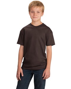 T-Shirt 100% Cotton Brown Port & Company PC54Y Brown