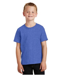 100% Cotton Youth T-Shirt Blue Port & Company PC54Y Blue
