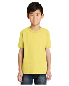 Youth 50/50 Cotton/Poly T-Shirt Yellow Port & Company PC55Y Yellow