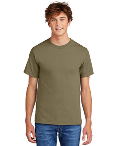 Essential Tee 100% Cotton T-Shirt Brown Port & Company PC61 Brown