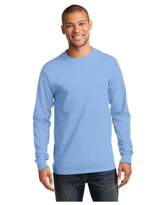 Long Sleeve Essential T-Shirt Blue Port & Company PC61LS Blue