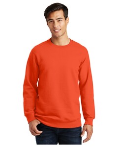 Fan Favorite Fleece Crewneck Sweatshirt. Orange Port & Company PC850 Orange
