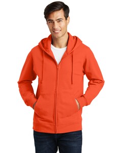 Fan Favorite Fleece Zip-Up Hoodie Orange Port & Company PC850ZH Orange