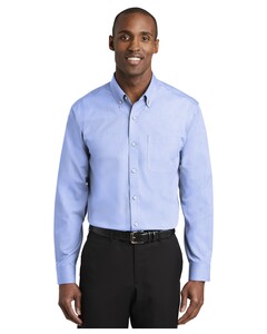 Nailhead Non-Iron Shirt Blue Red House RH370 Blue