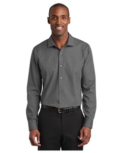 Slim Fit Nailhead Non-Iron Shirt Black Red House RH390 Black