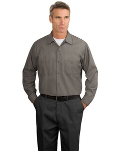 Red Kap SP14 Gray-Long Sleeve Industrial Work Shirt Gray