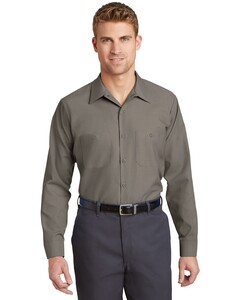 Red Kap SP14LONG Gray-Long Size, Long Sleeve Industrial Work Shirt Gray