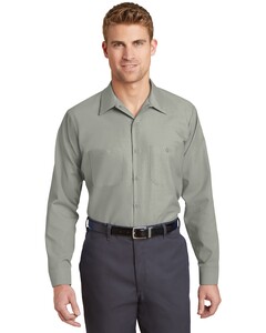 Red Kap SP14LONG Gray-Long Size, Long Sleeve Industrial Work Shirt Gray