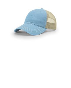 Richardson 111 Blue-Garment Washed Trucker Hat Blue
