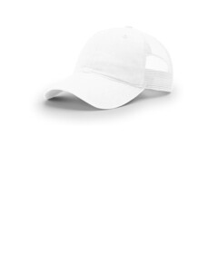 Richardson 111 White-Garment Washed Trucker Hat White