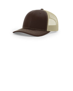 Richardson 112PL Brown-112+ R-Flex Adjustable Trucker Hat Brown