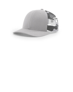 Richardson 112PM Gray-Printed Mesh Trucker Hat Gray