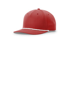 Richardson 258 Red-5-Panel Classic Rope Cap Red