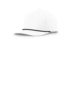 Richardson 258 White-5-Panel Classic Rope Cap White