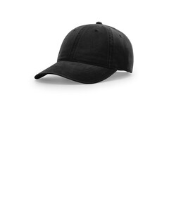 Richardson 326 Black-Peached Cotton Twill Hat  Black