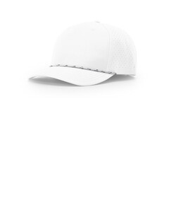 Richardson 355 White-Laser Perf Performance Rope Cap  White