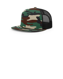 Richardson 511 Camo-Acrylic-Wool Blend Flatbill Trucker Hat Camo