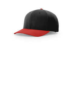 Richardson 632 Black-Laser Perf R-Flex Snapback Black