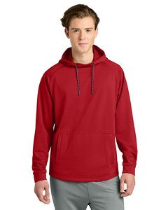 Richardson RA7200LSH Red-Charge Performance Fleece Long Sleeve Hoodie  Red