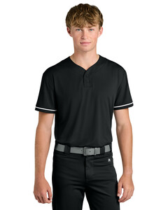 Richardson RA7910 Black-Select 2-Button Baseball Jersey Black
