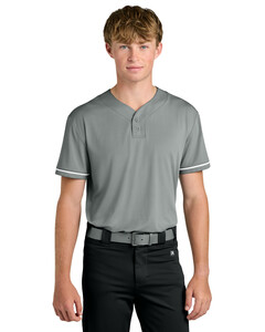 Richardson RA7910 Gray-Select 2-Button Baseball Jersey Gray
