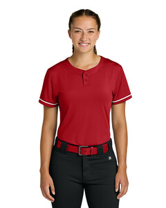 Richardson RW7220 Red-Women's Select 2-Button Softball Jersey Red