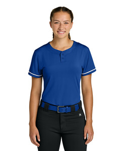 Richardson RW7220 Blue-Women's Select 2-Button Softball Jersey Blue