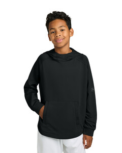 Richardson RY7200LSH Black-Youth Charge Performance Fleece Long Sleeve Hoodie Black