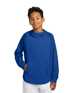 Richardson RY7200LSH Blue-Youth Charge Performance Fleece Long Sleeve Hoodie Blue