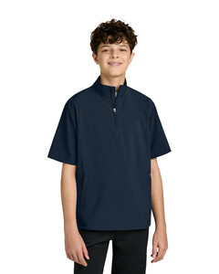 Richardson RY7400SSQ Navy-Youth Barrage Wind Shirt  Navy