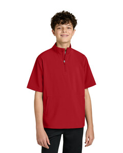 Richardson RY7400SSQ Red-Youth Barrage Wind Shirt  Red