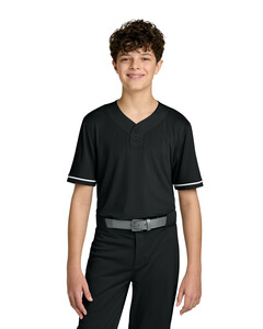 Richardson RY7910 Black-Youth Select 2-Button Baseball Jersey Black