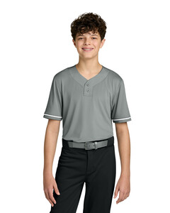 Richardson RY7910 Gray-Youth Select 2-Button Baseball Jersey Gray