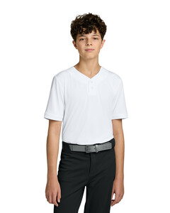 Richardson RY7910 White-Youth Select 2-Button Baseball Jersey White
