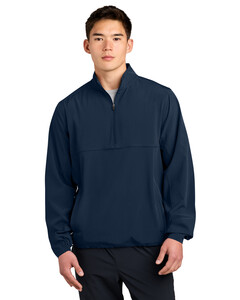 Sport-Tek JST481 Navy-Repeat 1/2-Zip Navy
